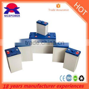15 years long service life gel battery 2v 2000ah made in China