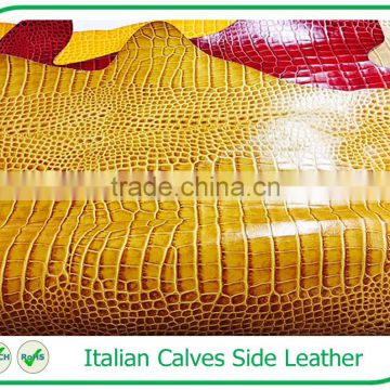 Charming Image Genuine Italian Tanned Calf Leather