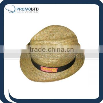 beauty straw hat palm leafe boater straw hats with ribbon