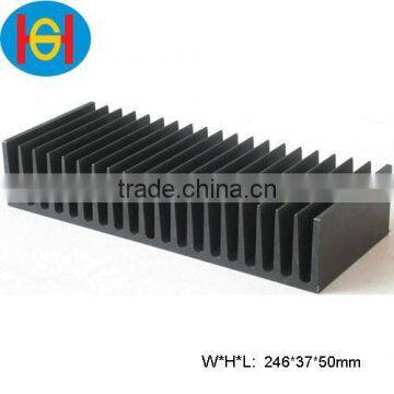 Black anodizing Heat sink,Radiator,Custom Aluminium extrusionheat sink