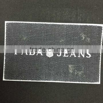 hot sale Custom embossed leather patch /leather labels supply co jeans