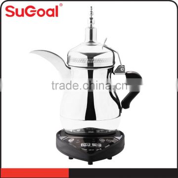 CE Rohs SASO 0.5MM thick 304 stainless steel Arabic coffee maker kettle