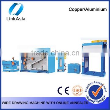 High efficiency wire drawing equipment with annealer