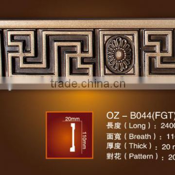 Carved panel moulding/PU crown moulding for Home&Interior material
