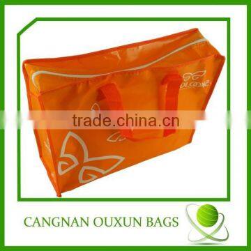 fashion design cheap recycle pp non woven zipper bag