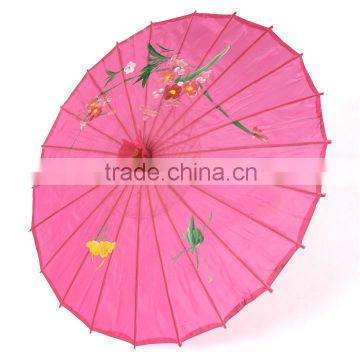 Japanese Chinese Bamboo Dance Umbrella Art Deco Parasol Art Umbrella 11 Colors