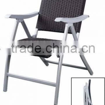 LEISURE FOLDING CHAIR WITH COLORFUL RATTAN