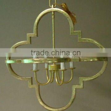 UL & CUL Listed Quatrefoil Pendant Light in Aged Gold