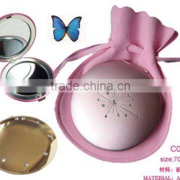 crystal pocket mirror