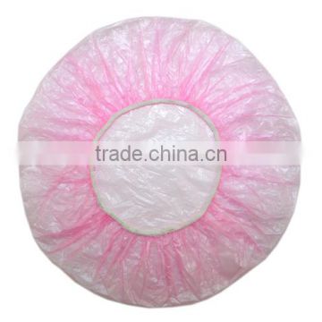 2015 Alibaba China Transparent candy color disposable shower cap