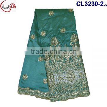 CL3230-2 2016 Christmas Wholesale high quality and beautiful George lace fabric CL13-13(8)