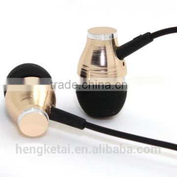 New fashion good quality metal earphone without mic