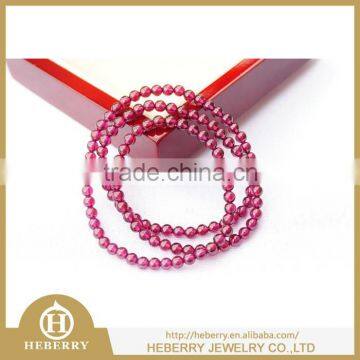 high quality natural garnet crystal charm bracelet for collection