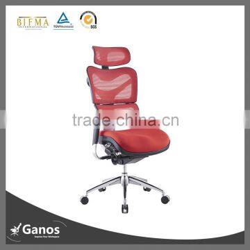 Full Mesh Solid Alyminum Chrome Base Flexible Office Chairs