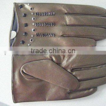 leather gloves/pu gloves with Snake Pattern