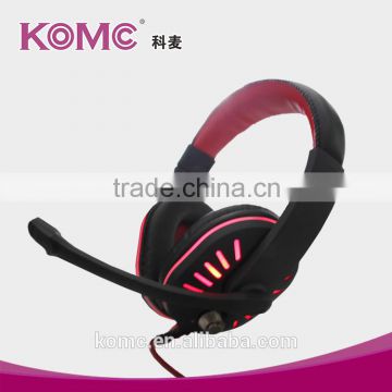 LED PC Headset with Noise Canceling Microphone