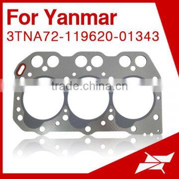 3TNA72 head gasket for Yanmar mini excavator engine parts