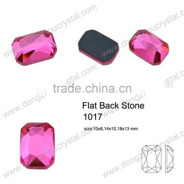 DZ1017 decorative glass flat back garment stones