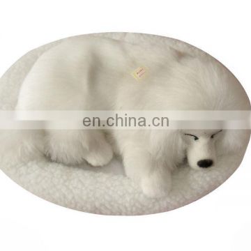 2014 Top New Fashion simulation animal Snoring & breathing dog plush toys