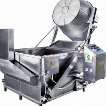 9 Kw Peanuts , Green Beans Automatic Fryer Machine