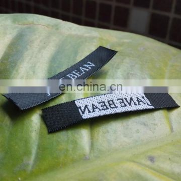 high quality mitre fold satin woven garment label