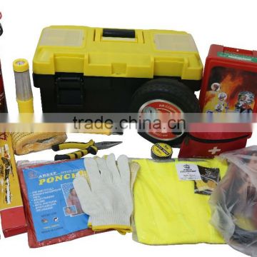 16pcs High Quality car emergency kit practical car repair kit