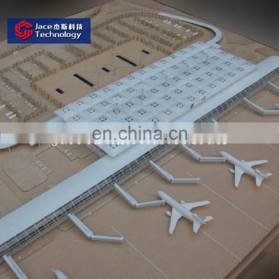 Hightech building model making 3d Customize architectural airport sand table model