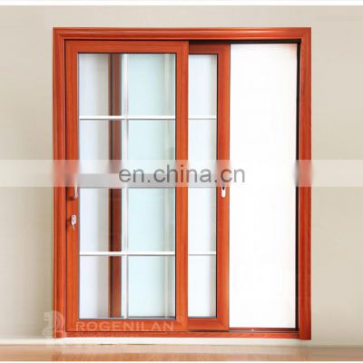 ROGENILAN 120# bacony frosted glass interior french doors with remote control blinds