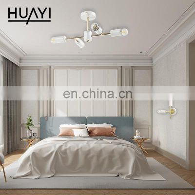 HUAYI European Style Modern Surface Mounted Iron Led Living Room Dining Room Aisle Light Ceiling Lamp