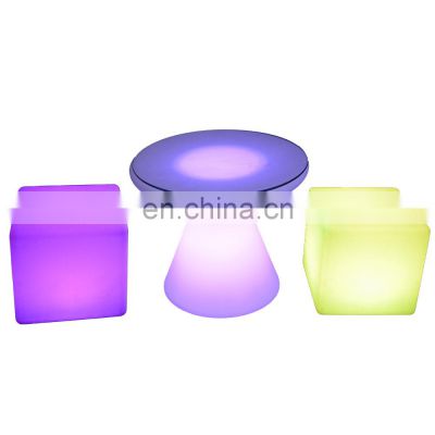 light up cube furniture remote control lighting 40cm cube chair led cube lighting pool party chair