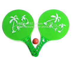 Customized Plastic Beach Paddle Ball Set Outdoor Sport Games Racket