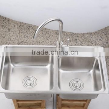 Low MOQ Double Bowl 304 Stainless Steel Kitchen Sink