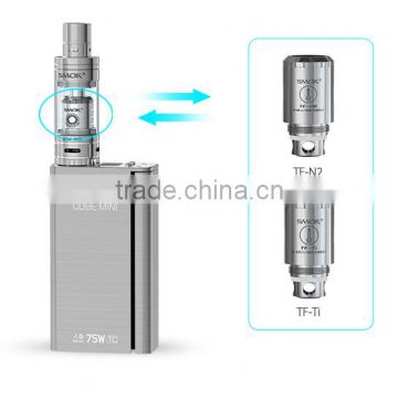 5ML Capacity Top filled sub ohm atomizer kit Original Smok TFV4 Black and Silver Suitable for high wattage 40W - 130/140W