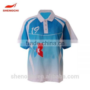 100% polyester sublimation fabric quick dry short sleeve polo t-shirt for women