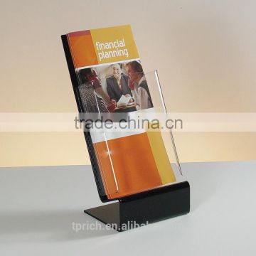 2015 hot sale acrylic wall mount brochure holder customized