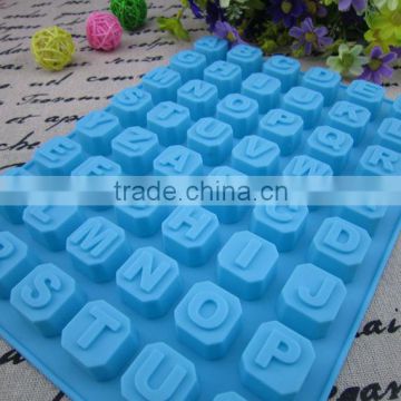 new design letter shape ice cube tray eco-friendly food grade silicone made