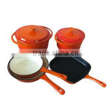 enamel cast iron cookware sets