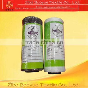 high quality 100% polyester fishing twine in hank 210D/15