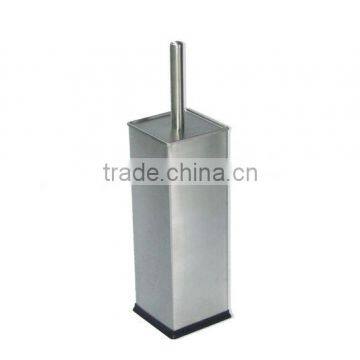stainless steel square shape toilet brush with holder