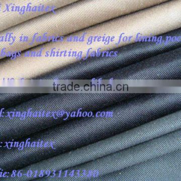 TC TWILL 3/1 108*58 bleached or dyed fabric