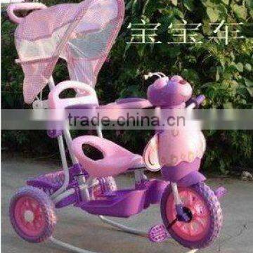 pink baby tricycle