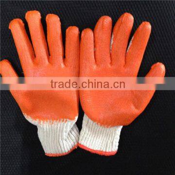 natural latex rubber palm coated cotton gloves