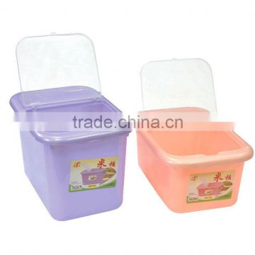 plastic rice storage container/box with lid