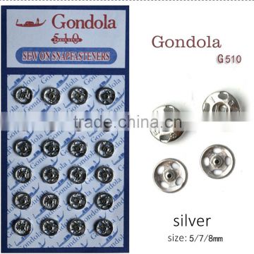 High quality hot sale G510 Gondola press snap fastener metal snap button