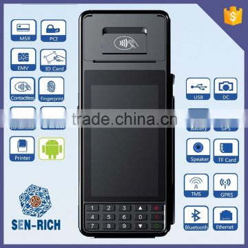 SEN-RICH RS385 Portable Mobile Android OS POS Terminal with Printer,MSR,WIFI,3G,Bluetooth