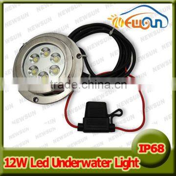 High quality IP68 100% waterproof 12w underwatr light for boat
