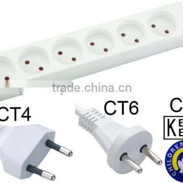 Holland power Extension Socket 6 way outlets with KEMA CB approved