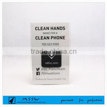 removable advertising mobile phone led Screen Cleaner Sticker