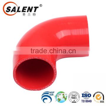 high temperature 63mm to 57mm Red 90 degree clear auto silicone reducer elbow hose