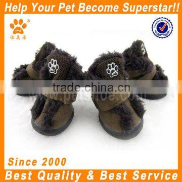 JML hot sale super warm stylish winter leather hunting boots for dog pet waterproof dog boots